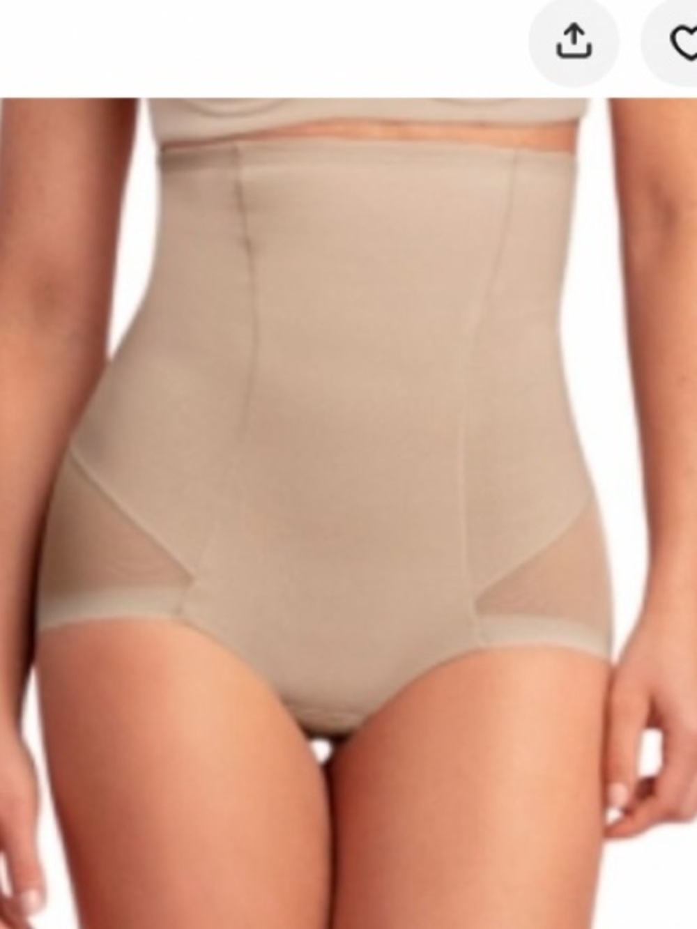Leonisa extra High-Waisted sheer bottom Sculpting Shaper panty